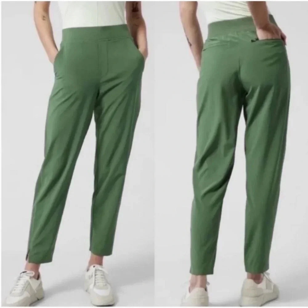Athleta Brooklyn Ankle Pant in Vineyard Green Size 4